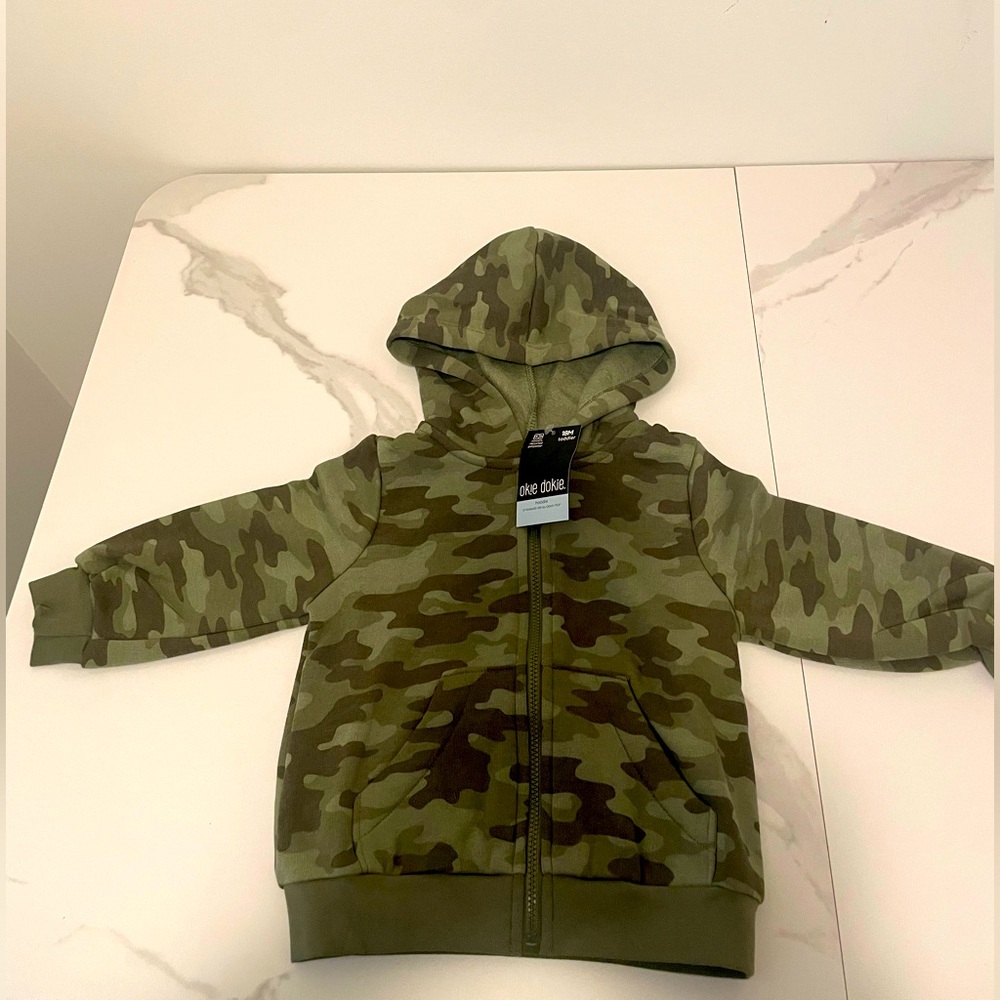 Camo Green Kids Hoodie